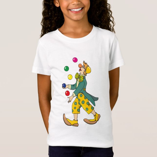 Camiseta Payaso gracioso jugando con bolas (Anverso)