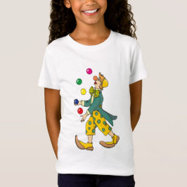 Camiseta Payaso gracioso Jugando Con Bolas Coloridas
