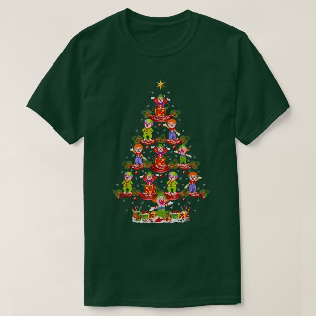 Camiseta Payaso gracioso Navidades de Santa Clown en Navida (Diseño del anverso)