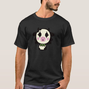 Camiseta Payaso Kawaii Vaca Arte Garabato Divertido y Lindo