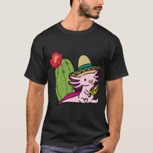 Camiseta payaso lindo pequeño ajolote