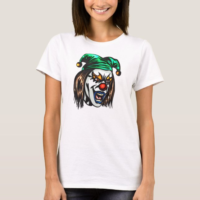 Camiseta Payaso malvado peligroso (Anverso)