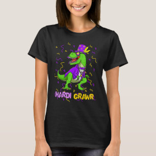 Camiseta Payaso Mardi Grawr Trex Dinosaurio Lindo Mardi Gra