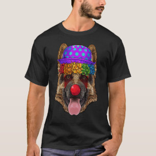 Camiseta Payaso Pastor Alemán Pastor Círculo de Carnaval Pa