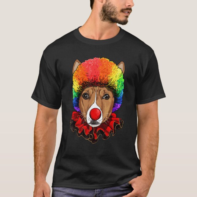 Camiseta Payaso Perro Mascota Personal Carnaval Circo Basen (Anverso)