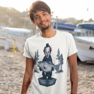 Camiseta Payaso pescador pesca divertida Halloween