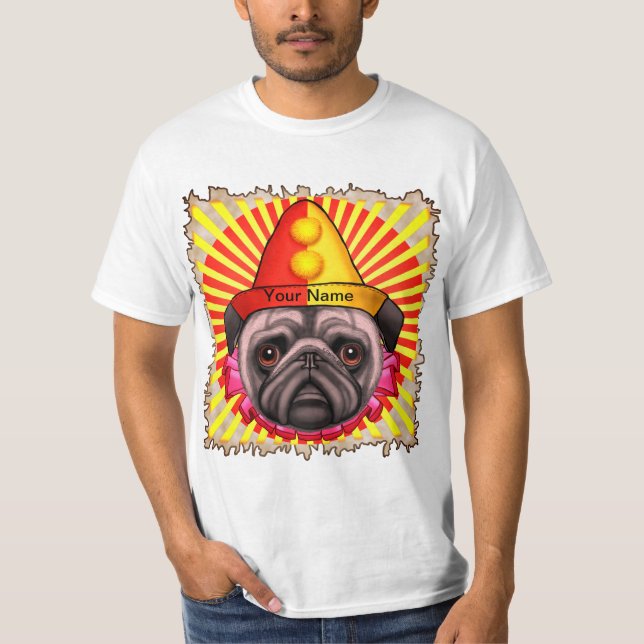 Camiseta Payaso Pug (Anverso)