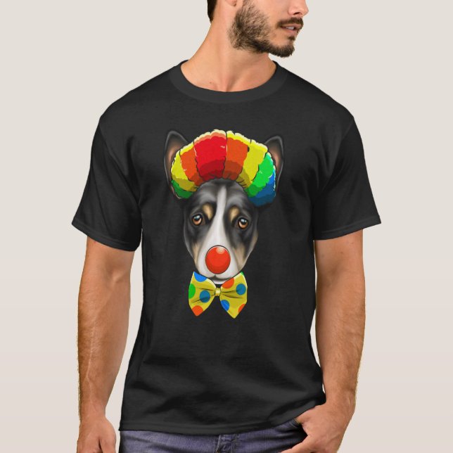 Camiseta Payaso Rat Terrier Circus Dog (Anverso)