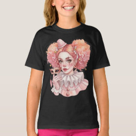Camiseta Payaso rosa con máscara
