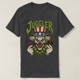 Camiseta Payaso Tío Sam Espeluznante Malabarista 
