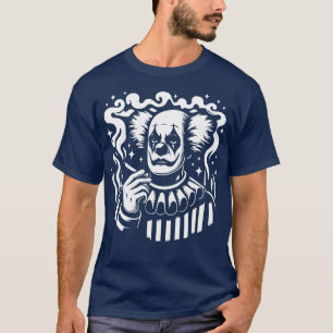 Camiseta payaso triste fumando un cigarrillo 1