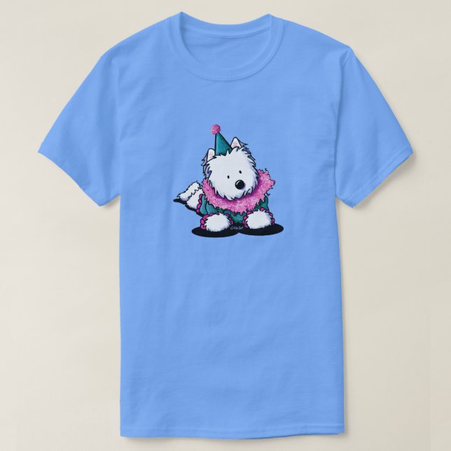 Camiseta Payaso Westie de circo (Diseño del anverso)