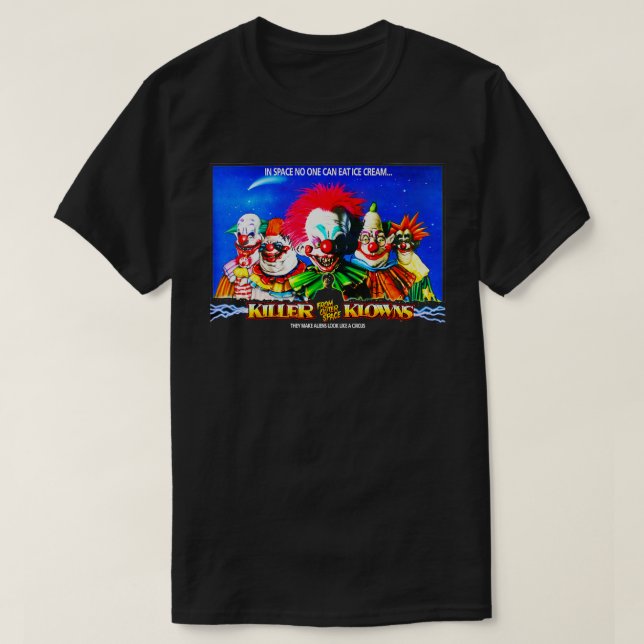 Camiseta Payasos asesinos desde el espacio exterior (Diseño del anverso)