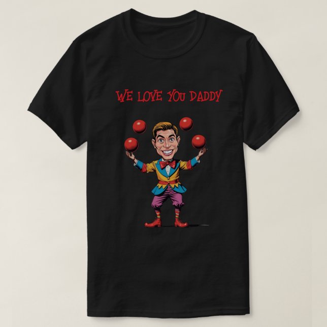 Camiseta Payasos con papá - Hilaroso Día del Padre (Diseño del anverso)