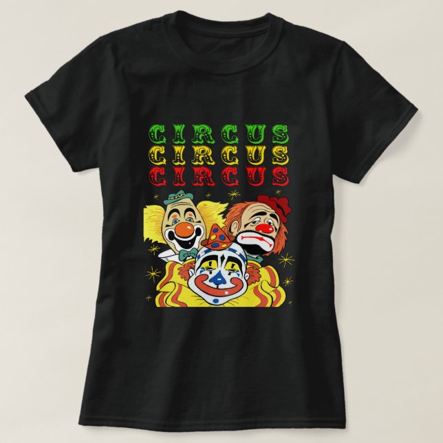 Camiseta Payasos de circo (Diseño del anverso)
