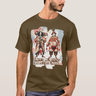 Camiseta Payasos de circo japoneses divertidos y malvados, 