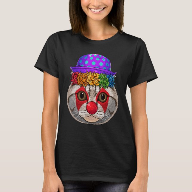 Camiseta Payasos Escoceses Frío Circo Carnaval Ropa Gato (Anverso)