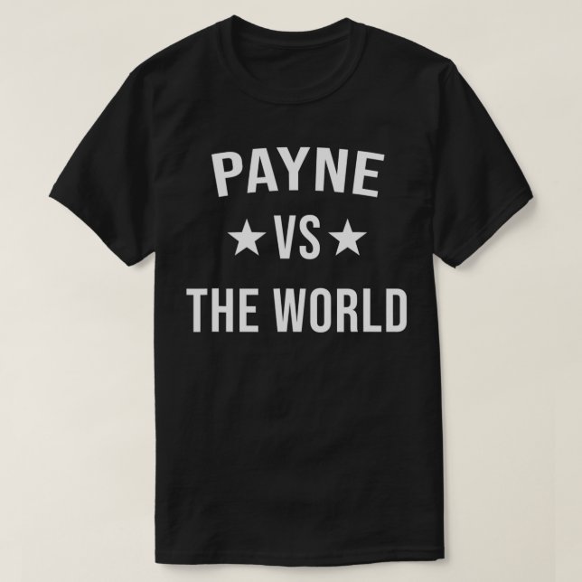 Camiseta PAYNE Vs The World Family Reunion Last Name Team C (Diseño del anverso)