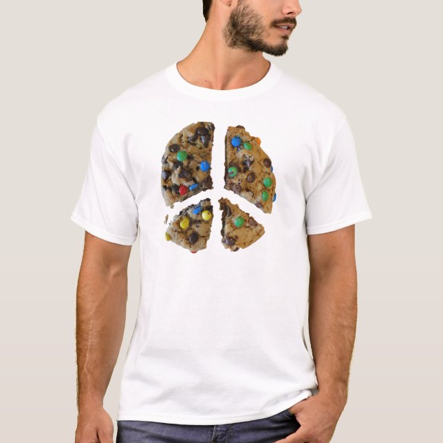 Camiseta PAZ a través de cookies (Anverso)