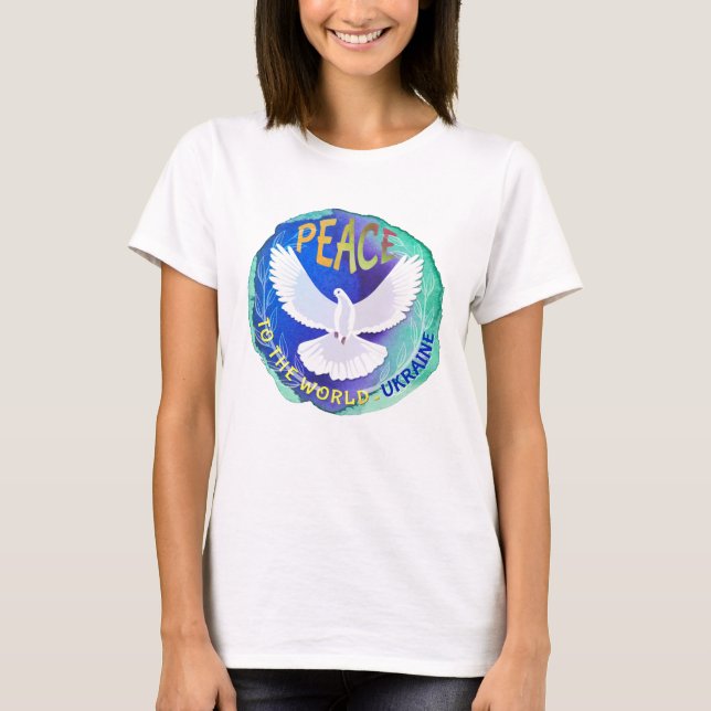 Camiseta Paz al mundo - Ucrania (Anverso)