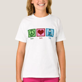 Camiseta Paz Amar a los niños de yoga