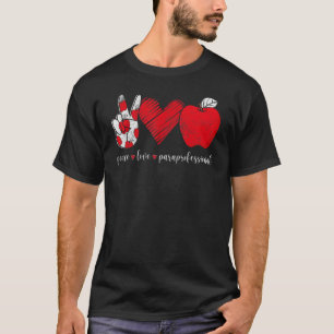 Camiseta Paz Amar a los profesores paraprofesionales de App
