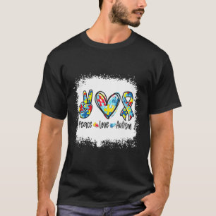 Camiseta Paz Amar El Autismo En Abril Usamos Azul Para El A