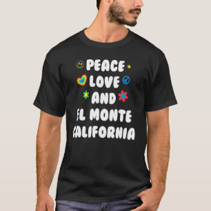 Camiseta Paz Amar El Monte California Patriótico Ca Patrio