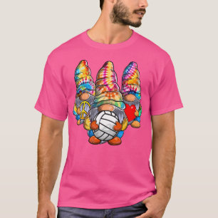 Camiseta Paz Amar El Voleibol Azar Gnomes De Teja Para Los