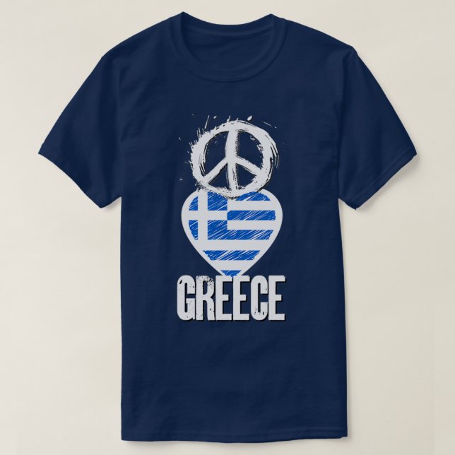 Camiseta Paz Amar Grecia (Diseño del anverso)