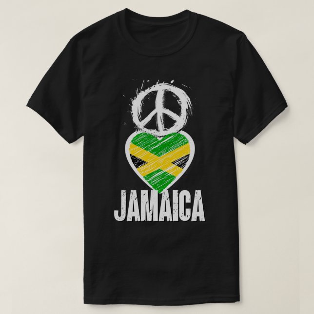 Camiseta Paz Amar Jamaica (Diseño del anverso)