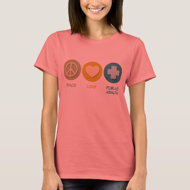 Camiseta Paz Amar Salud Pública (Anverso)