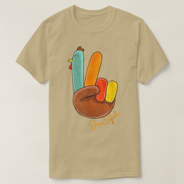 Camiseta Paz Amar Turquía agradeció Rótulo de mano a Turquí (Diseño del anverso)