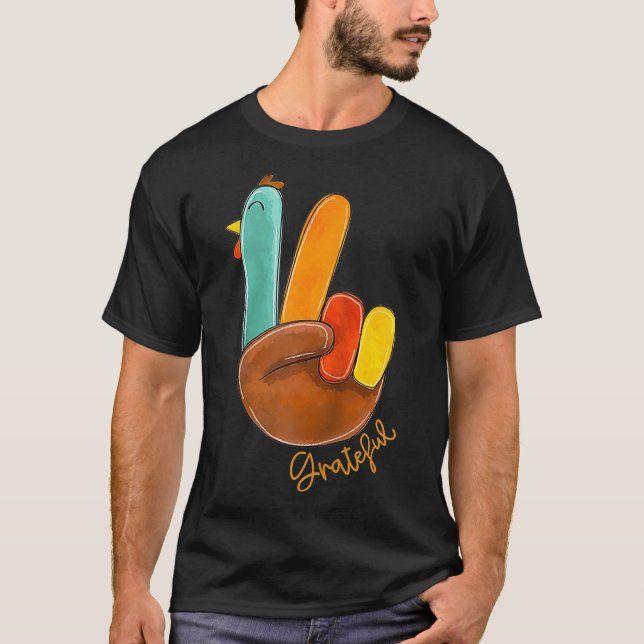 Camiseta Paz Amar Turquía agradeció Rótulo de mano a Turquí (Anverso)