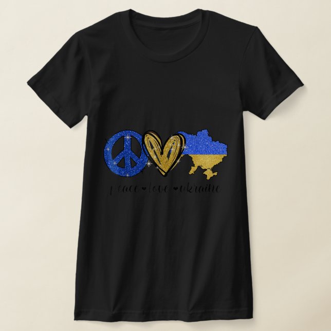 Camiseta Paz Amar Ucrania Bandera Ucraniana Estoy Con Ukr (Distribución)