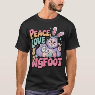 Camiseta Paz Amor Bigfoot Pascua