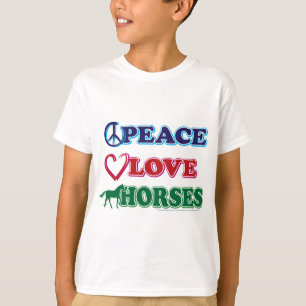 Camiseta Paz-amor-caballos