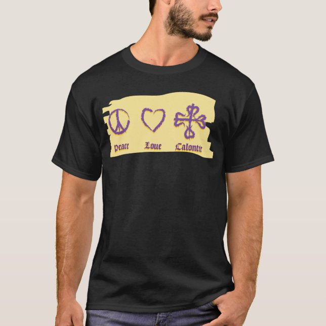 Camiseta Paz - Amor - Calontir (Anverso)