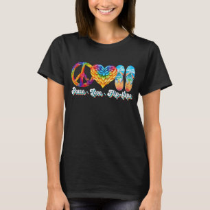 Camiseta Paz amor chanclas 
