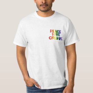 CAMISETA PAZ, AMOR, CRUNK