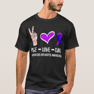 Camiseta Paz Amor Cura Artritis Reumatoide Guerrera y Awa