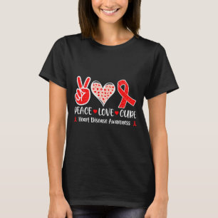 Camiseta Paz. Amor. Cura - Mes de Concientización sobre Enf