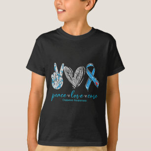 Camiseta Paz Amor Curar Diabetes Conciencia 2