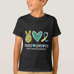 Camiseta Paz Amor Cure Blue Y Cinta Amarilla Abajo Syndro