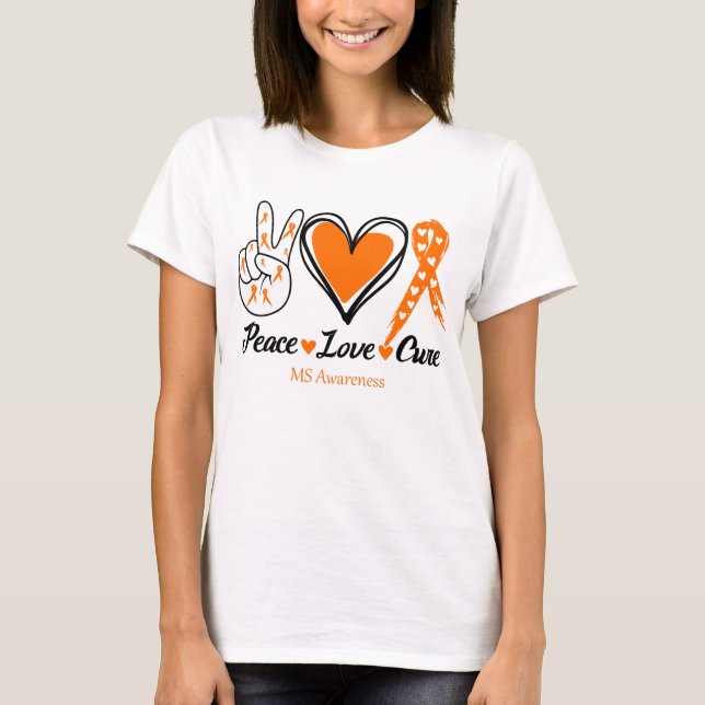 Camiseta Paz Amor Cure MS Conciencia (Anverso)
