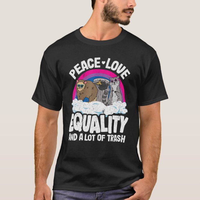 Camiseta Paz, Amor E Igualdad Y Mucho Orgullo Bi (Anverso)
