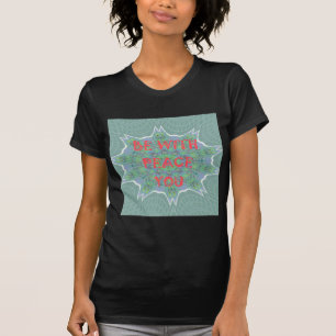 Camiseta Paz, amor e impresión africana