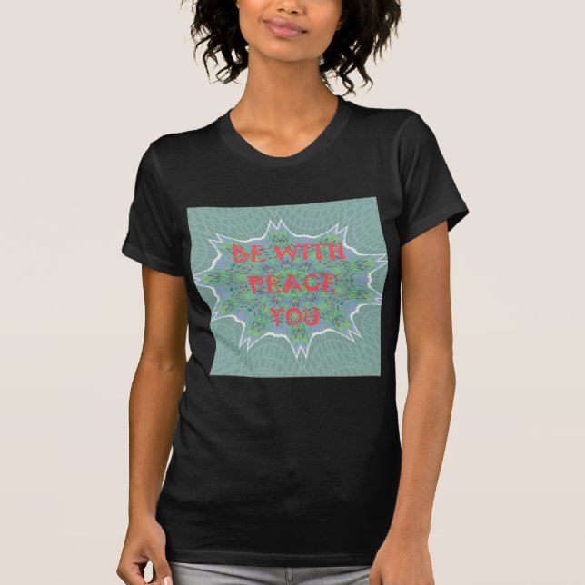 Camiseta Paz, amor e impresión africana (Anverso)