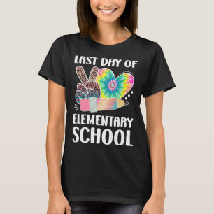 Camiseta Paz Amor El Último Día De La Escuela Primaria El D