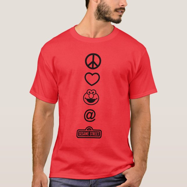 Camiseta Paz Amor Elmo (Anverso)